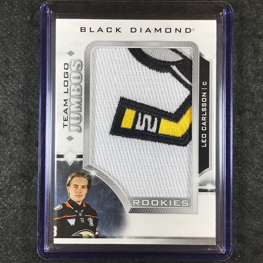 2023-24 Black Diamond NHL LEO CARLSSON Rookie Team Logo Jumbo Patch #LC