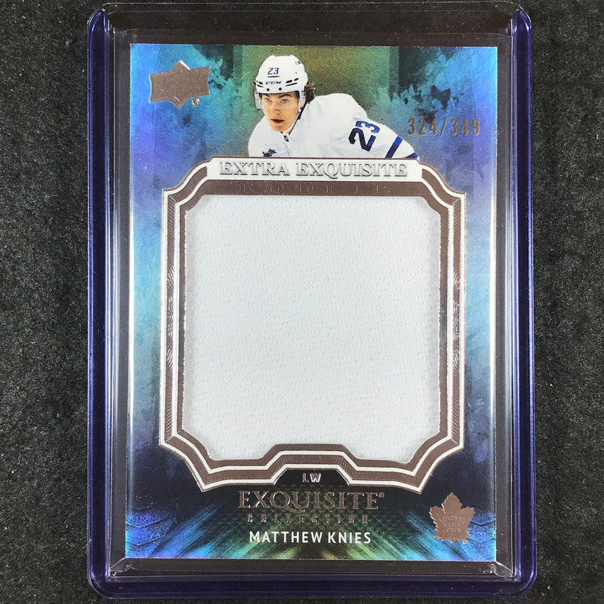 2023-24 Black Diamond NHL MATTHEW KNIES Extra Exquisite Rookie Patch 324/349