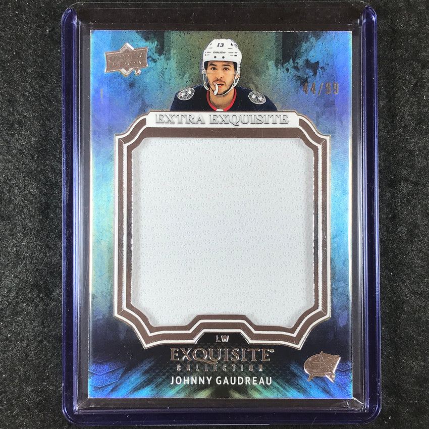 2023-24 Black Diamond NHL JOHNNY GAUDREAU Extra Exquisite Jumbo Patch 44/99