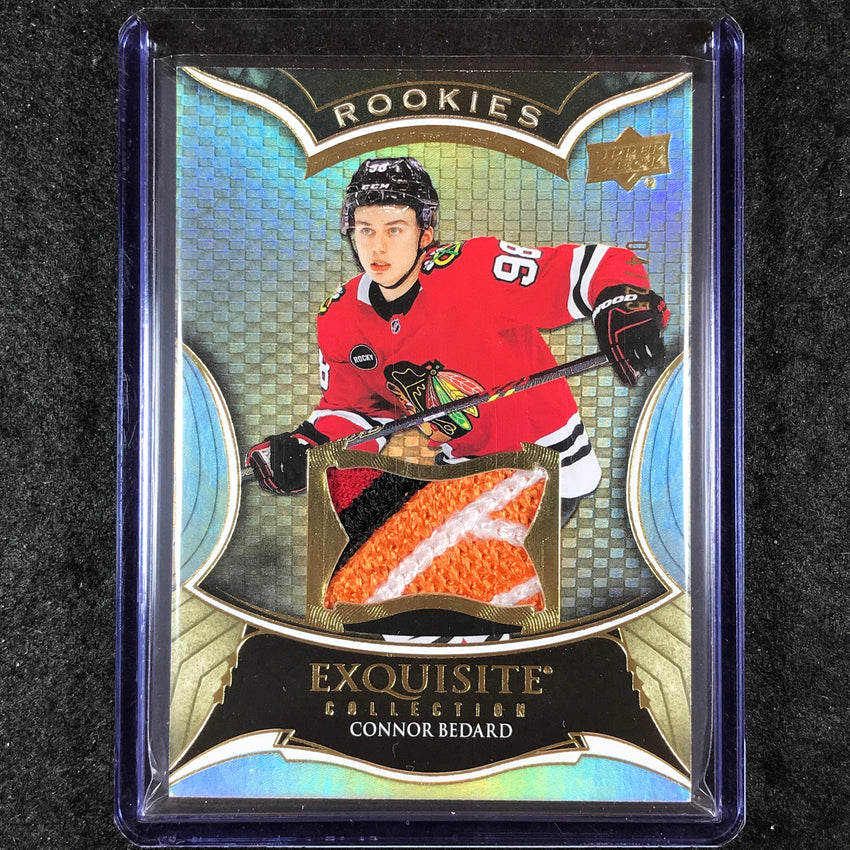 2023-24 Black Diamond NHL CONNOR BEDARD Exquisite Rookie Patch Gold 4/25