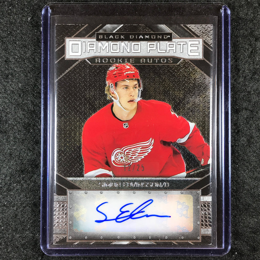 2023-24 Black Diamond NHL SIMON EDVINSSON Diamond Plate Rookie Auto 12/25