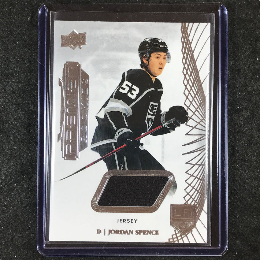2022-23 Premier NHL JORDAN SPENCE Rookie Base Jersey Relic #104