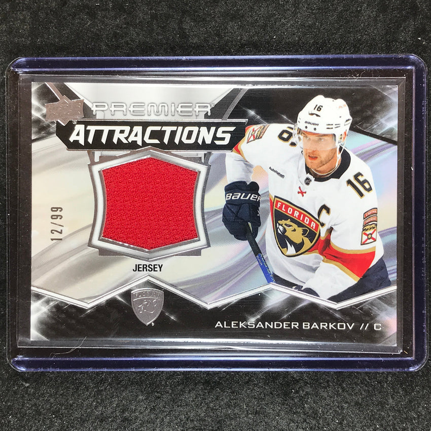 2022-23 Premier NHL ALEKSANDER BARKOV Premier Attractions Jersey Relic 12/99
