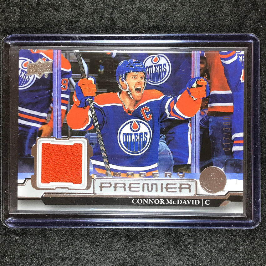 2022-23 Premier NHL CONNOR MCDAVID Dynamic Imagery Jersey Relic 17/300