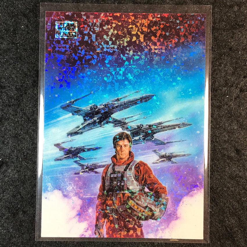 2025 Star Wars Chrome Galaxy WEDGE ANTILLES Mini Diamond #17