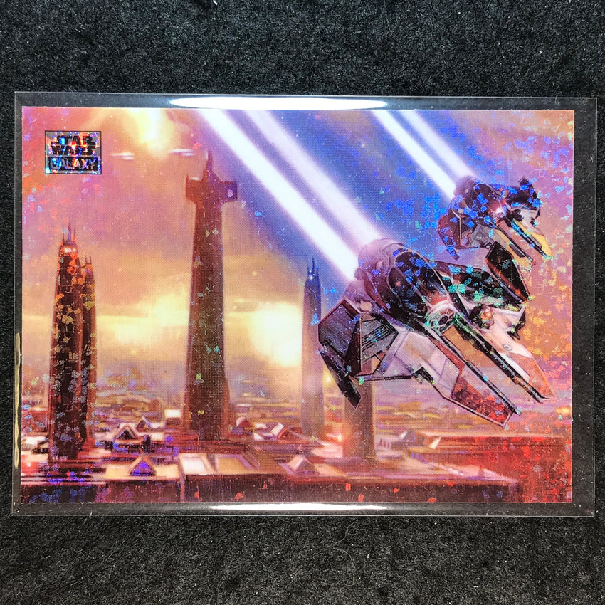 2025 Star Wars Chrome Galaxy ETA-2 ACTIS CLASS INTERCEPTOR Mini Diamond #46
