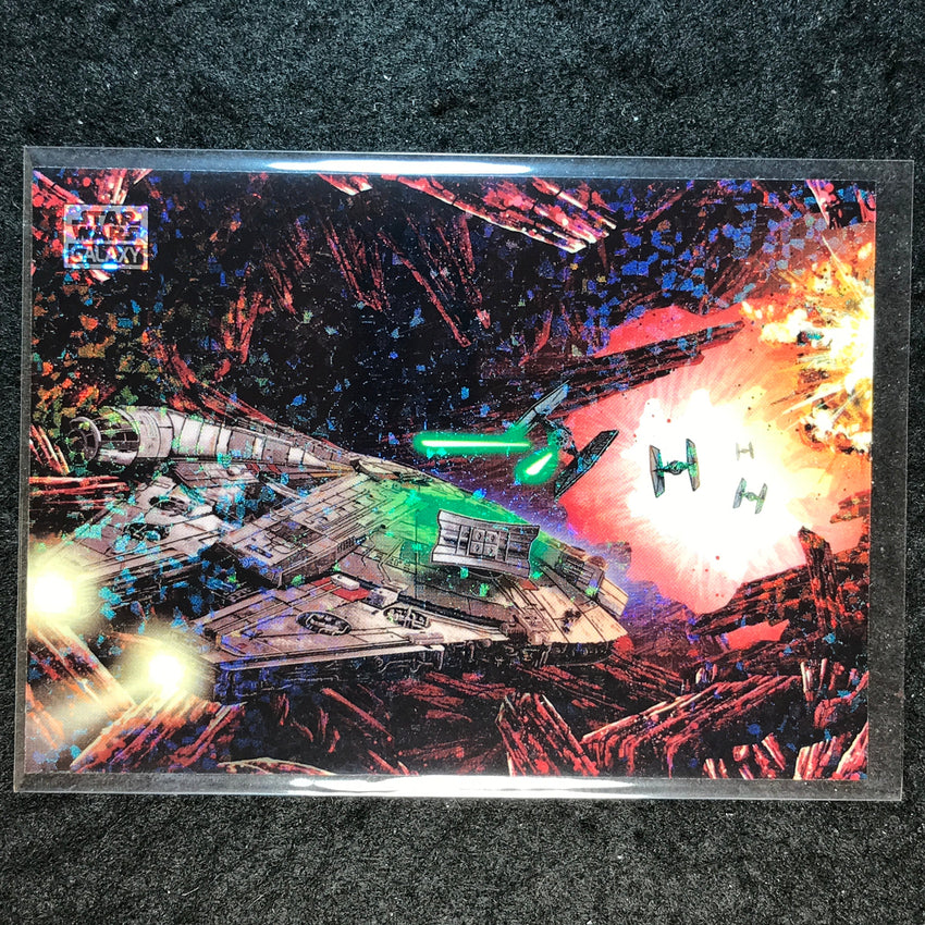 2025 Star Wars Chrome Galaxy THE FALCON ON CRAIT Mini Diamond #97