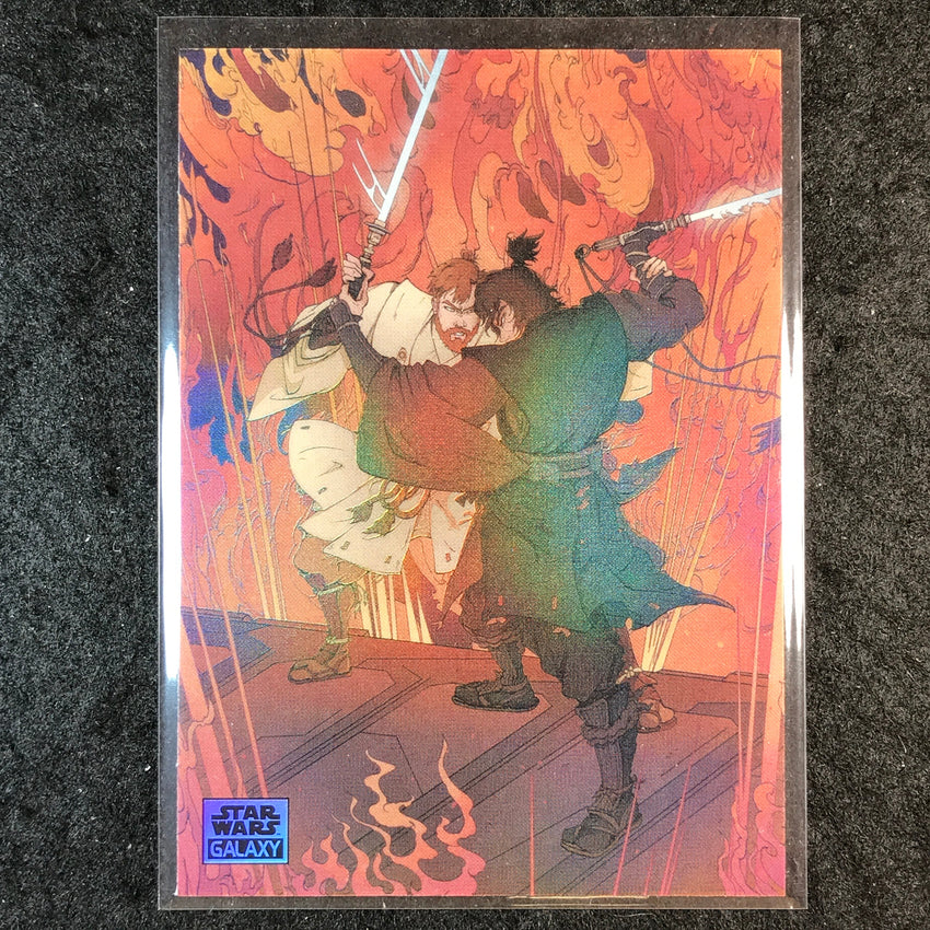 2025 Star Wars Chrome Galaxy A HEATED CONFRONTATION Duel on Mustafar #DOM-8