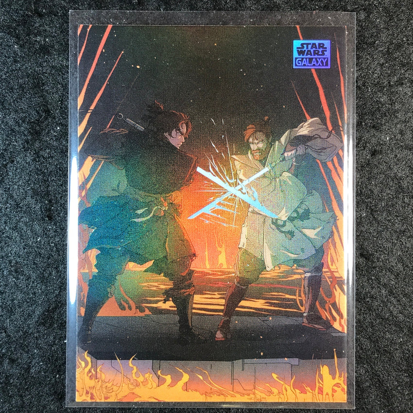 2025 Star Wars Chrome Galaxy BATTLE ON THE LAVA RIVER Duel on Mustafar #DOM-12