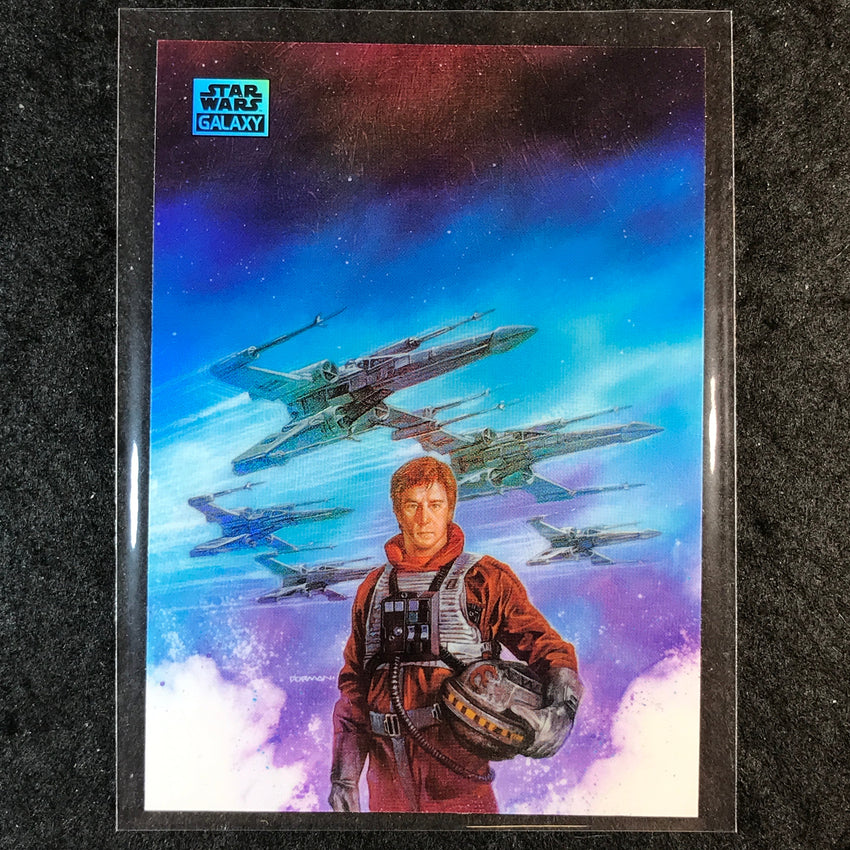 2025 Star Wars Chrome Galaxy WEDGE ANTILLES Base Refractor #17