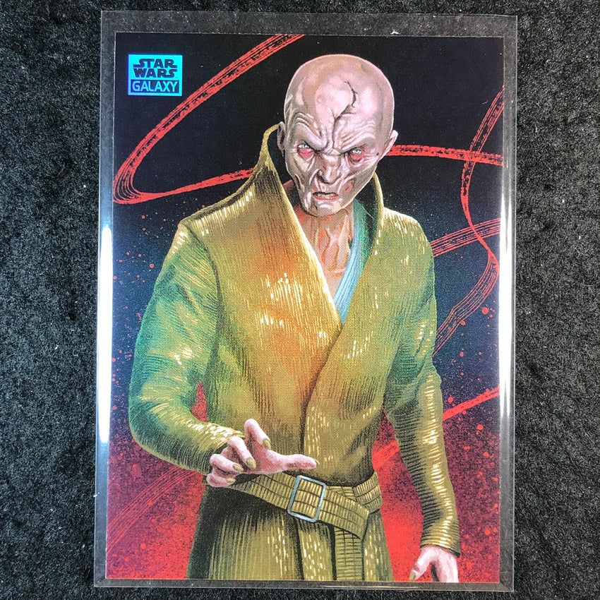 2025 Star Wars Chrome Galaxy SUPREME LEADER SNOKE Fear of the Dark Side #FTD-7