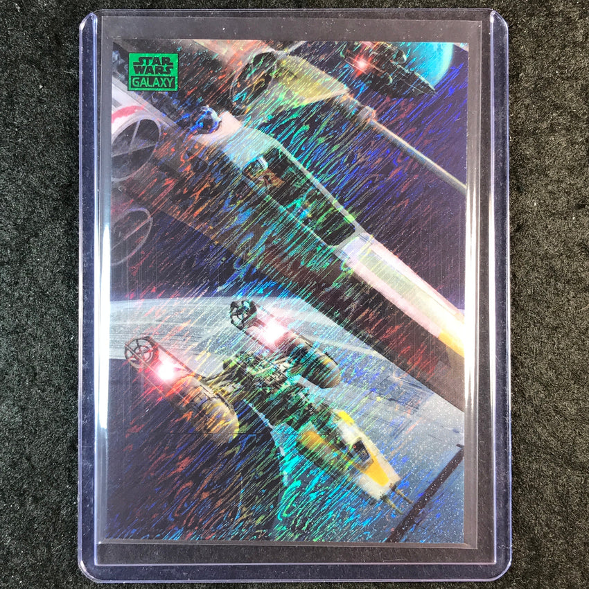 2025 Star Wars Chrome Galaxy GOIN' IN Green Shimmer 150/199 #16