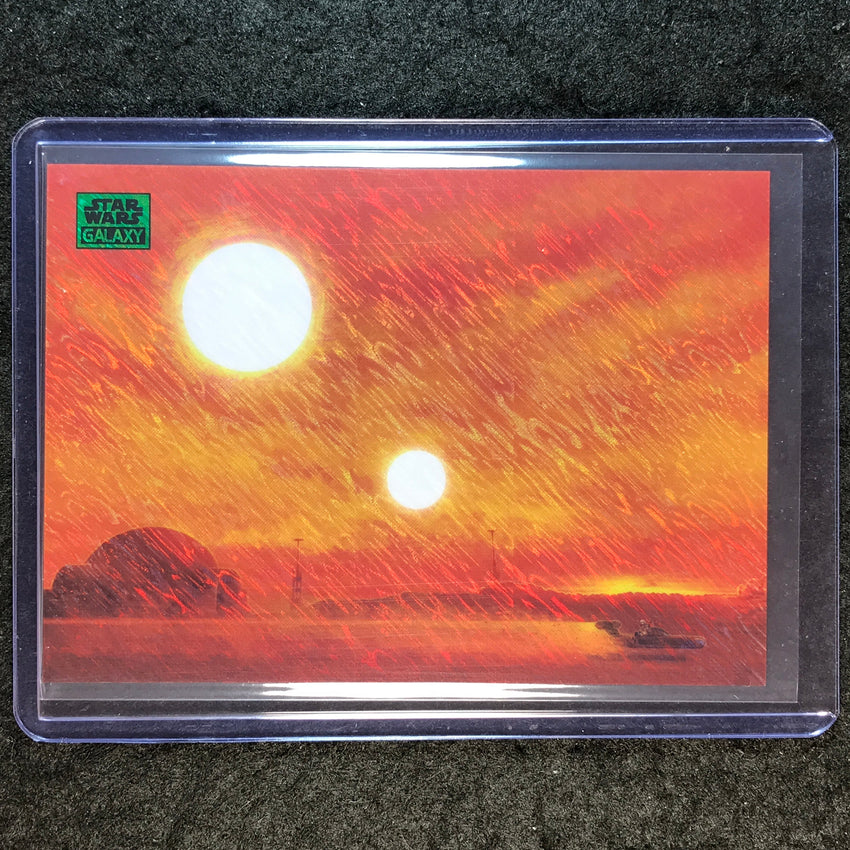 2025 Star Wars Chrome Galaxy TATOOINE CRUISE Green Shimmer 85/199 #29