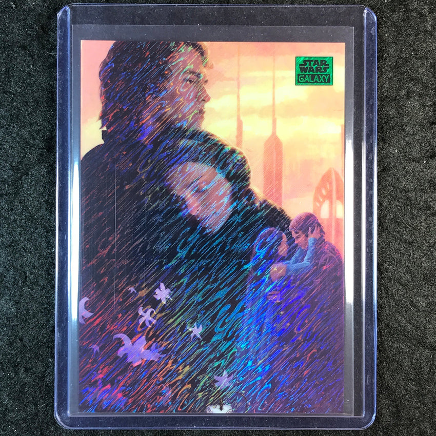 2025 Star Wars Chrome Galaxy ACROSS THE STARS Green Shimmer 104/199 #40