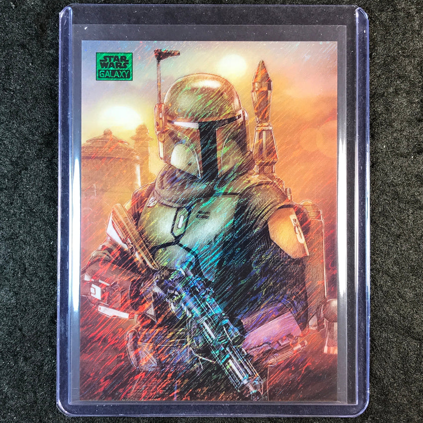 2025 Star Wars Chrome Galaxy RULE WITH RESPECT Green Shimmer 33/199 #54