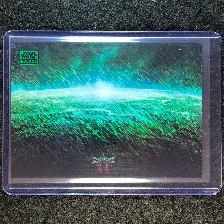 2025 Star Wars Chrome Galaxy DAGOBAH Green Shimmer 76/199 #76