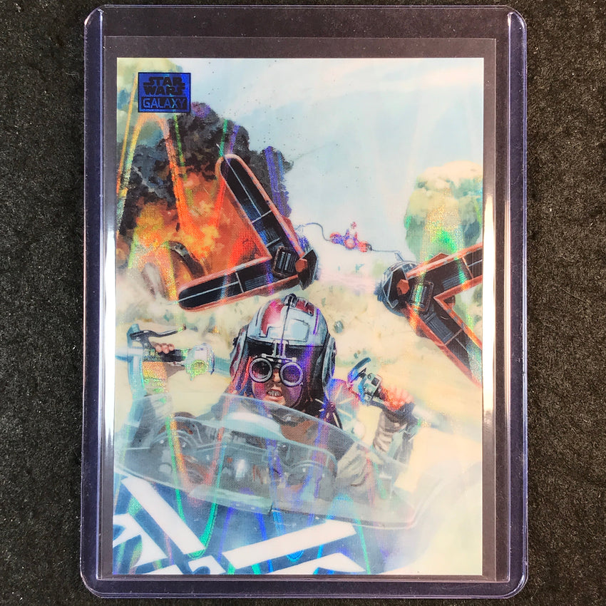 2025 Star Wars Chrome Galaxy PODRACING Blue RayWave 120/175 #36