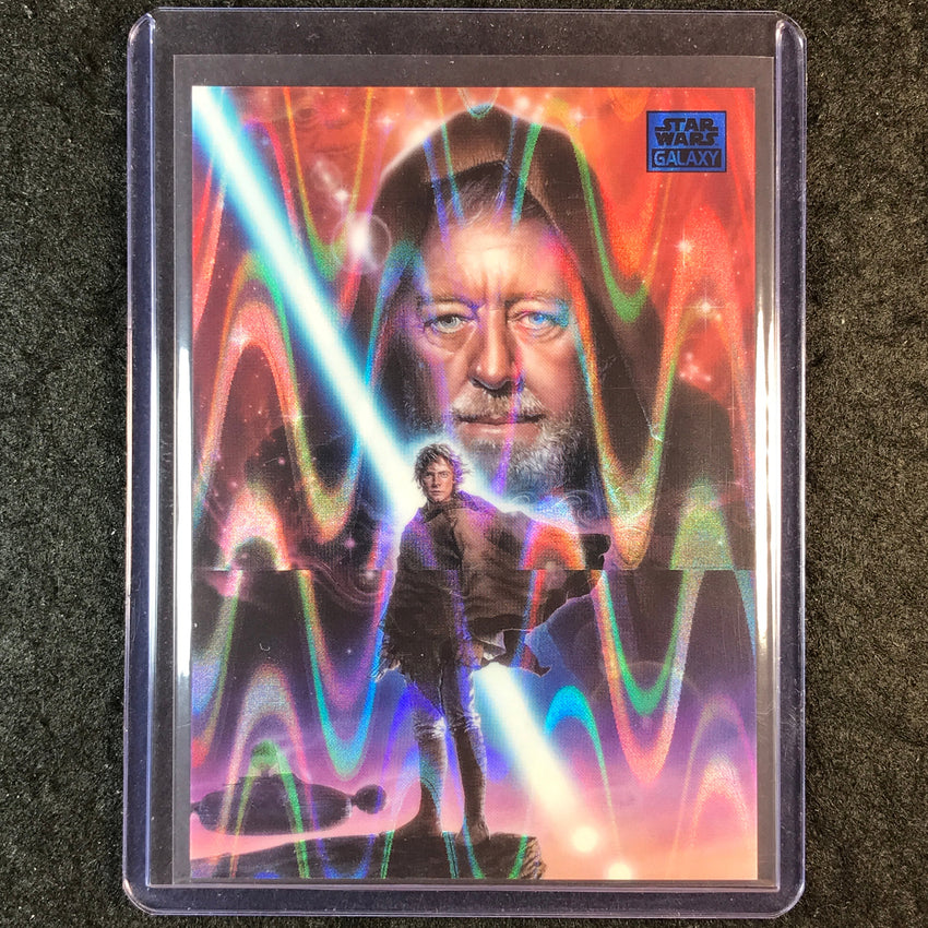 2025 Star Wars Chrome Galaxy LUKE SKYWALKER OBI-WAN KENOBI Blue RayWave 133/175