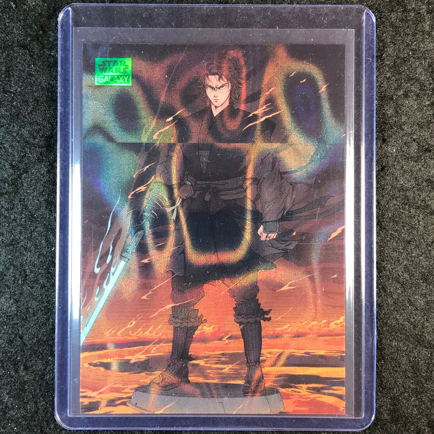 2025 Star Wars Chrome Galaxy ANAKIN SKYWALKER Duel on Mustafar Green 55/175 #11