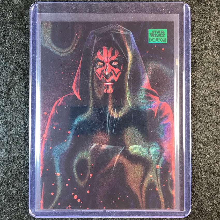 2025 Star Wars Chrome Galaxy DARTH MAUL Fear of the Dark Side Green 51/175 #10