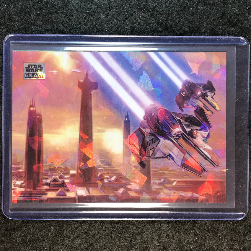 2025 Star Wars Chrome Galaxy ETA-2 ACTIS-CLASS INTERCEPTOR Atomic 87/150 #46