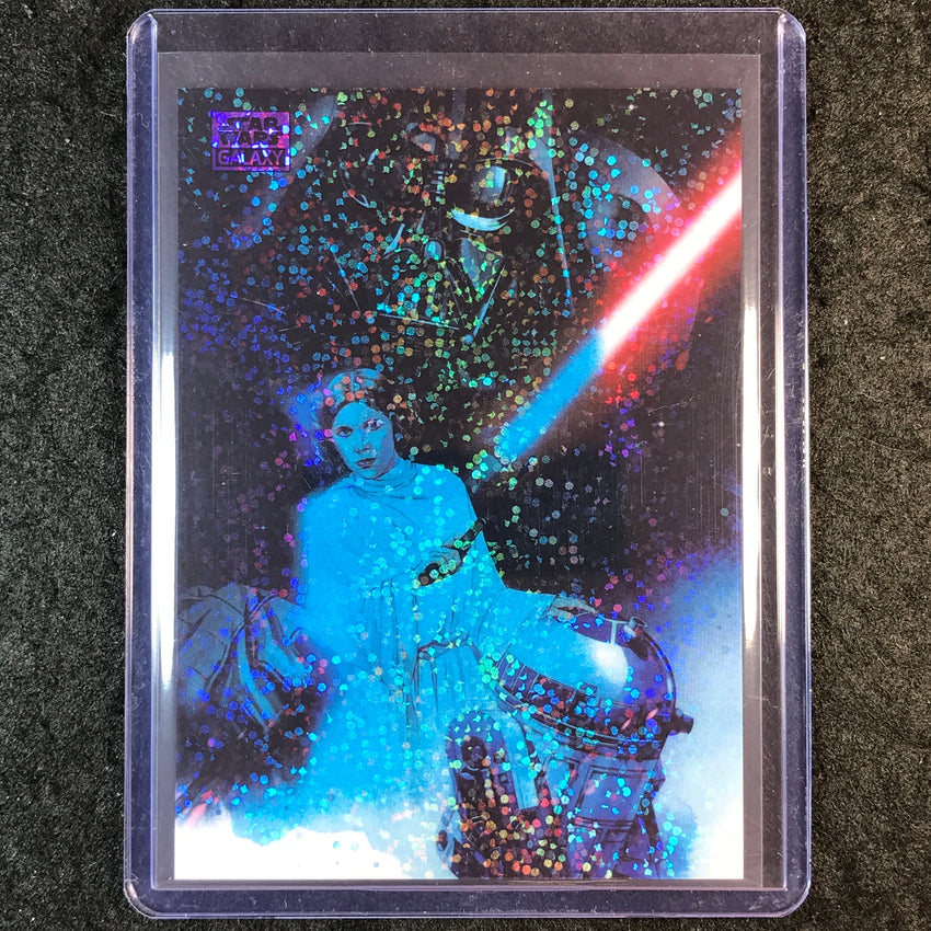 2025 Star Wars Chrome Galaxy OUR MOST DESPERATE HOUR Purple Speckle 18/125 #50