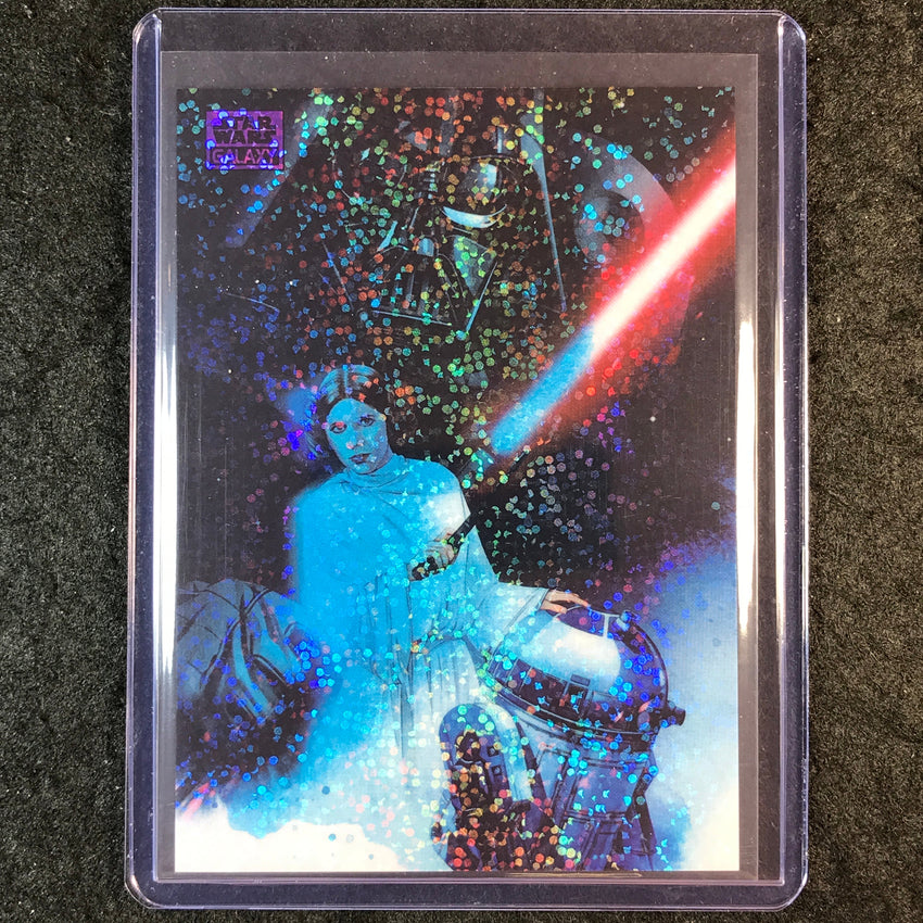 2025 Star Wars Chrome Galaxy OUR MOST DESPERATE HOUR Purple Speckle 40/125 #50