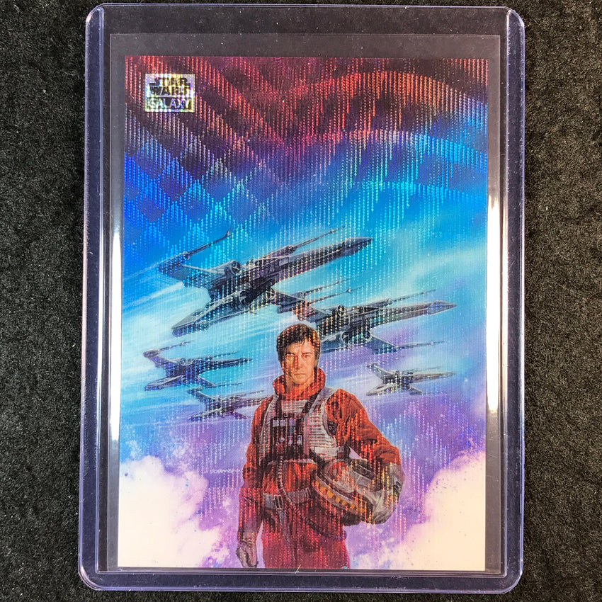 2025 Star Wars Chrome Galaxy WEDGE ANTILLES Wave Refractor 96/99 #17