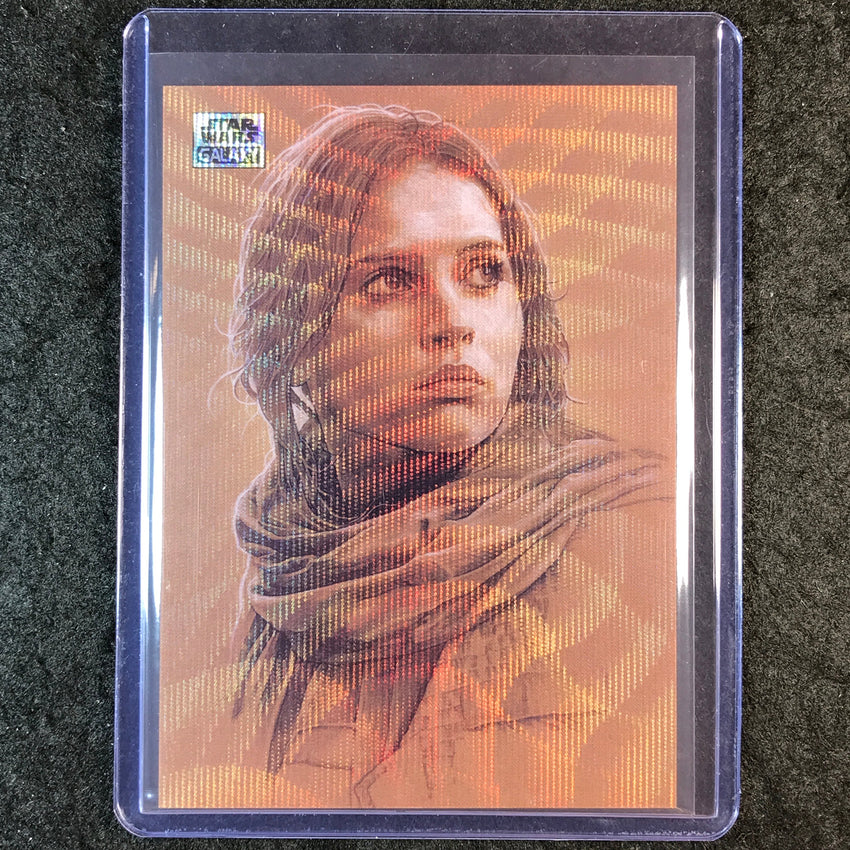 2025 Star Wars Chrome Galaxy JYN ERSO Wave Refractor 8/99 #69
