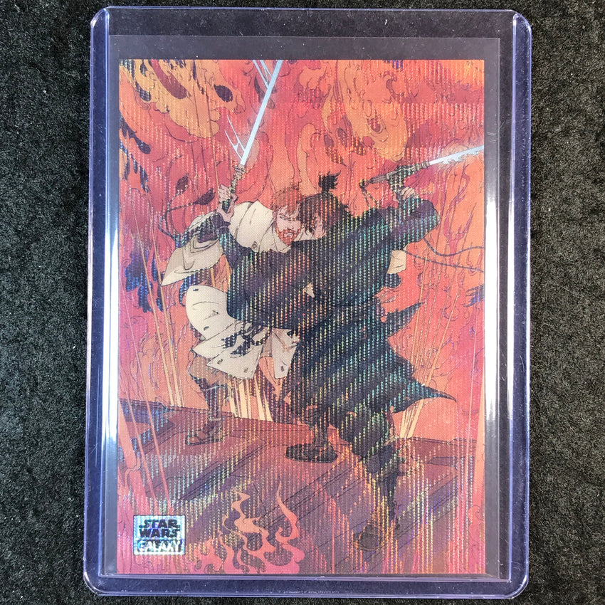 2025 Star Wars Chrome Galaxy A HEATED CONFRONTATION Duel on Mustafar Wave 87/99