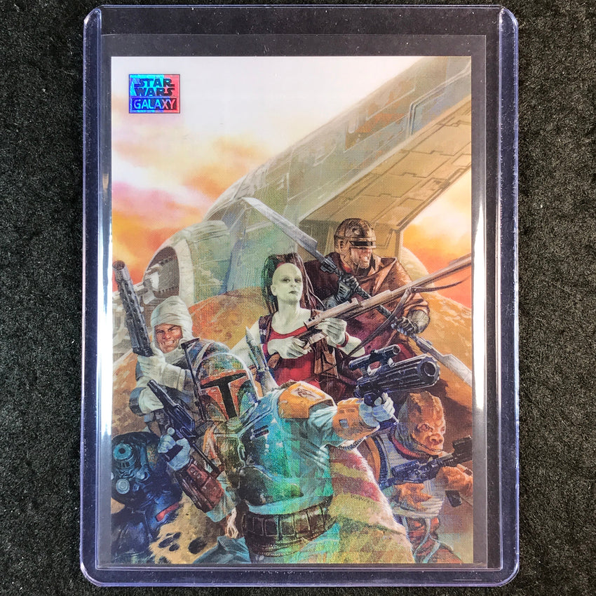 2025 Star Wars Chrome Galaxy BOUNTY HUNTERS Prism Refractor 57/75 #23