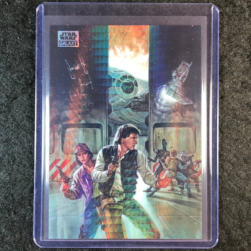 2025 Star Wars Chrome Galaxy SMUGGLER'S MOON Prism Refractor 19/75 #37