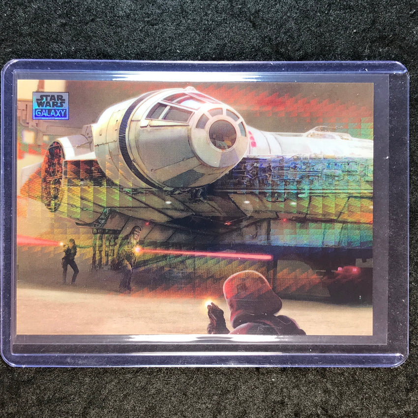 2025 Star Wars Chrome Galaxy DOCKING BAY Prism Refractor 10/75 #73