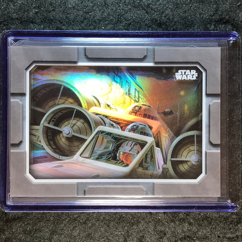2025 Star Wars Chrome Galaxy TRENCH RUN Layers Original Concept Art SSP #LAY-5