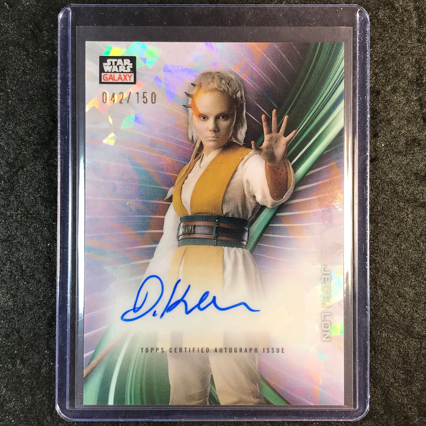 2025 Star Wars Chrome Galaxy DAFNE KEEN AS JECKI LON Galaxy Auto Atomic 42/150