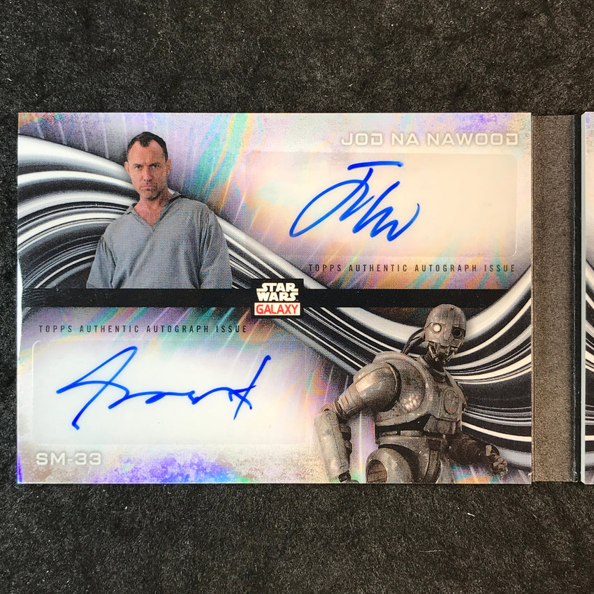 2025 Star Wars Chrome Galaxy JUDE LAW NICK FROST HALELL ET AL Quad Auto 3/5