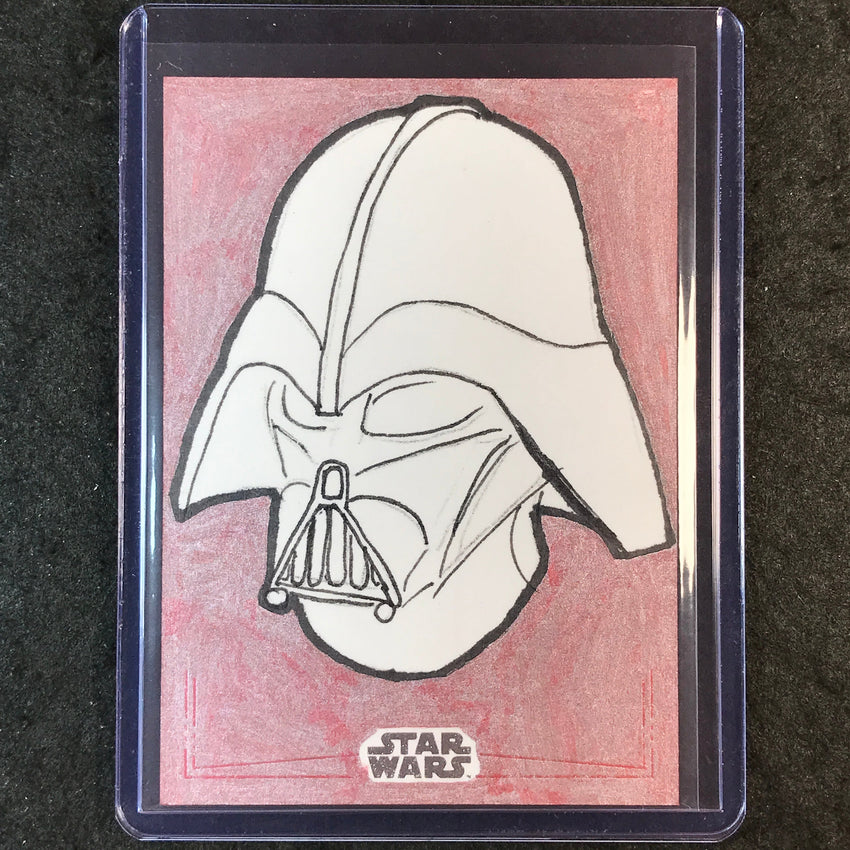 2025 Star Wars Chrome Galaxy DARTH VADER Artist Sketch 1/1 SIR EDMUND DUKE
