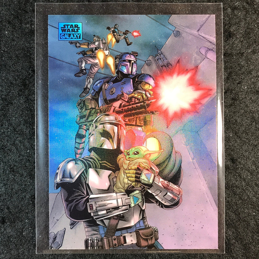 2025 Star Wars Chrome Galaxy THE MANDALORIAN Base Refractor #39