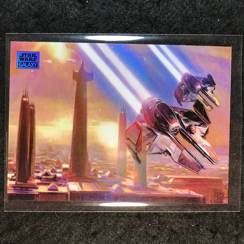 2025 Star Wars Chrome Galaxy ETA-2 ACTIS CLASS INTERCEPTOR Base Refractor #46