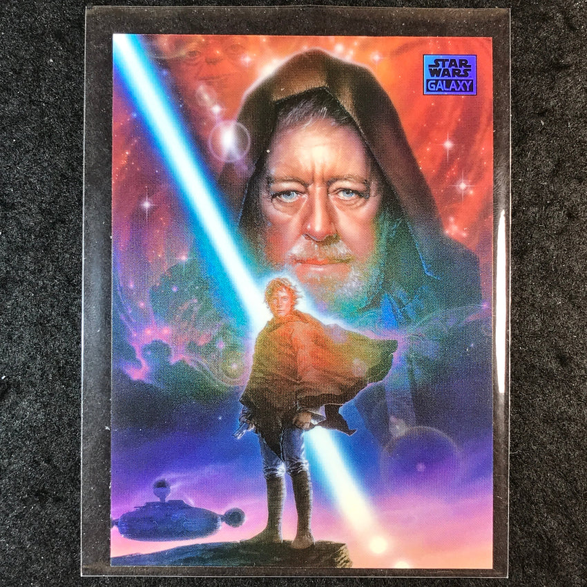 2025 Star Wars Chrome Galaxy LUKE SKYWALKER OBI-WAN KENOBI Base Refractor #51
