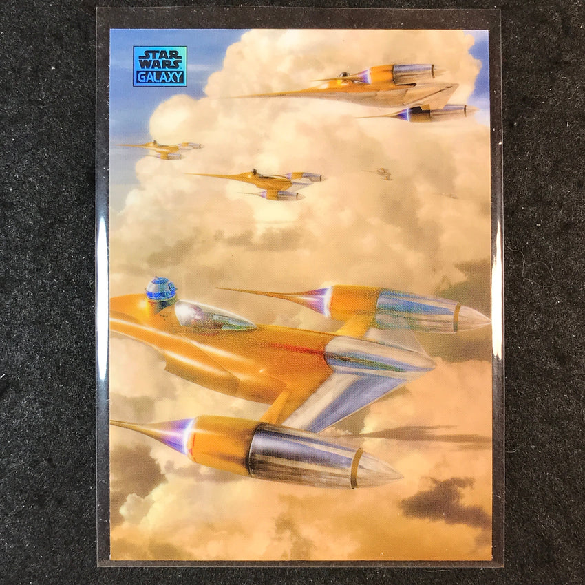 2025 Star Wars Chrome Galaxy N-1 STARFIGHTERS Base Refractor #79