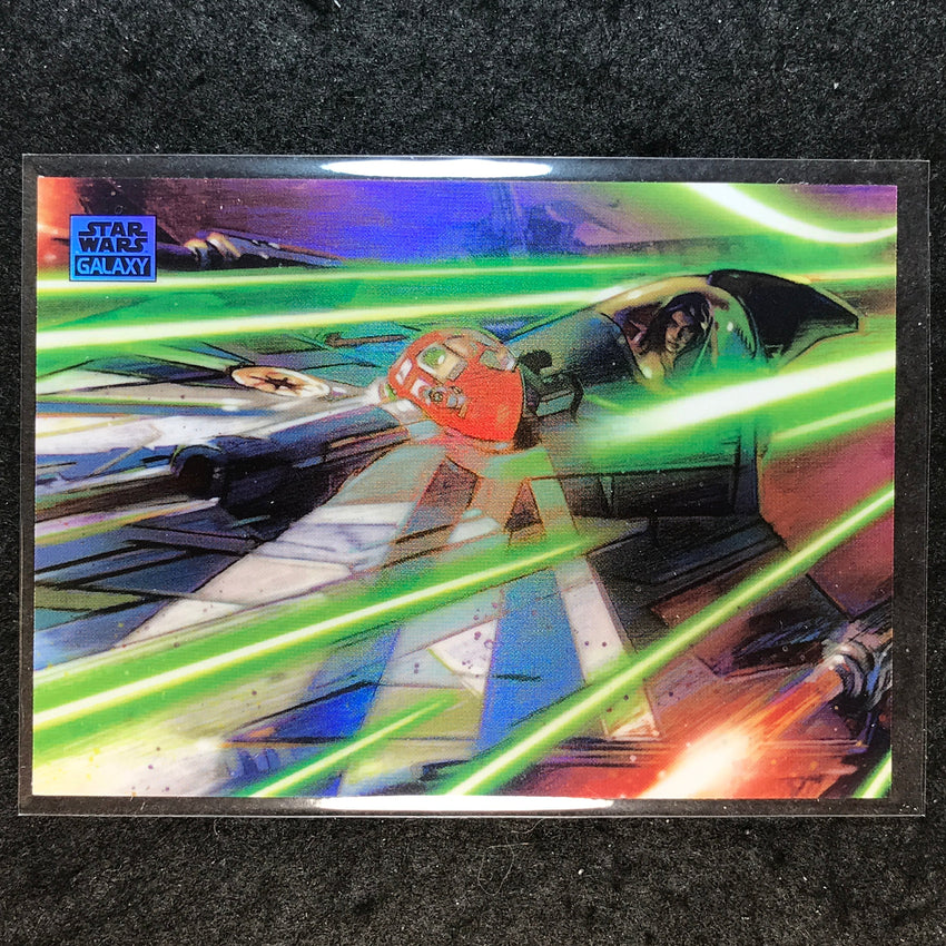 2025 Star Wars Chrome Galaxy SKYWALKER'S STARFIGHTER Base Refractor #81