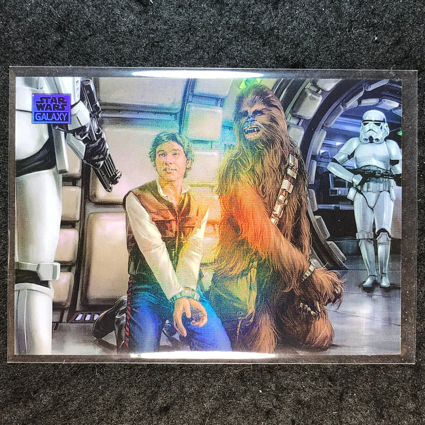 2025 Star Wars Chrome Galaxy HAN AND CHEWIE Base Refractor #94