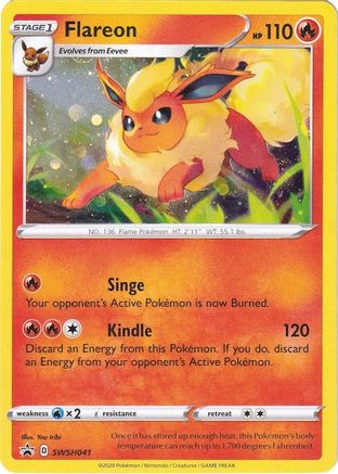 Flareon - SWSH041 - Pokemon SWSH Sword & Shield Promo