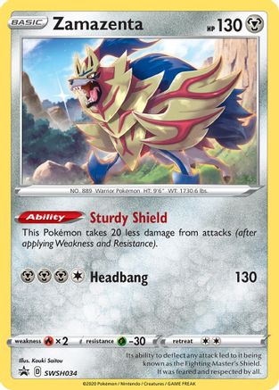 Zamazenta - SWSH034 - Pokemon SWSH Sword & Shield Promo