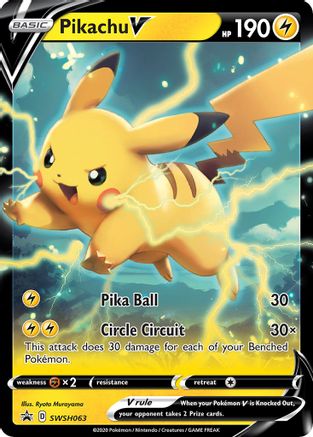 Pikachu V - SWSH063 - Pokemon SWSH Sword & Shield Promo