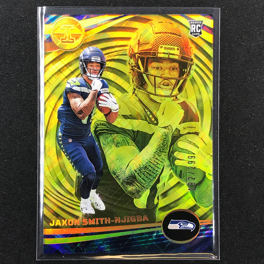 2023 Illusions Football Jaxon Smith-njigba Rookie Base Yellow Diamond 192/299