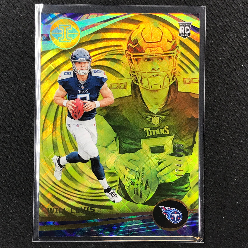 2023 Illusions Football Will Levis Rookie Base Yellow Diamond Trophy 174/299 No 95