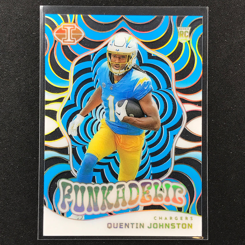 2023 Illusions Football Quentin Johnston Funkadelic Rookie Light Blue 284/299