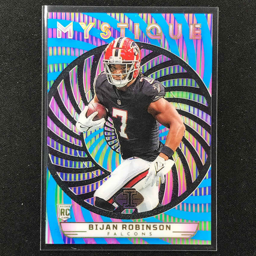 2023 Illusions Football Bijan Robinson Mystique Rookie Light Blue 2/299 No 3